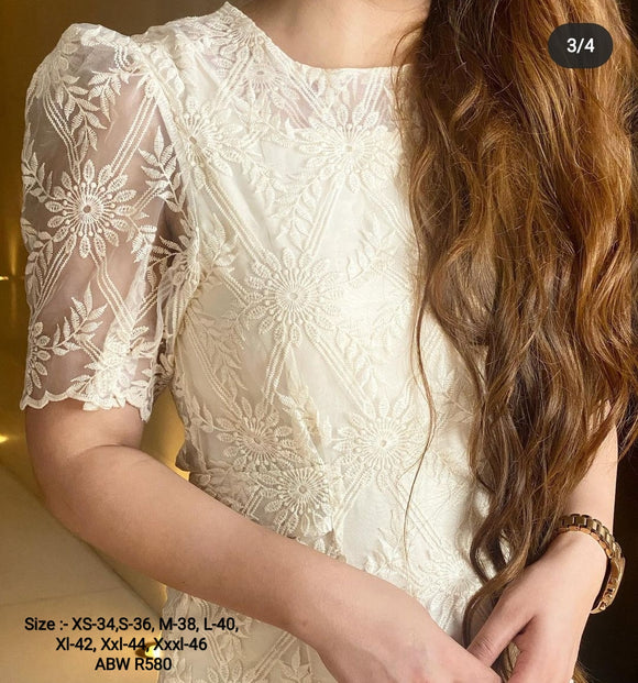 Philo Statement Lace Dress for Christmas-FOF001CL