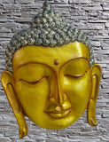 GOLDEN   SHADE BIG SIZE WALL HANGING BUDDHA  FACE - PAL001G
