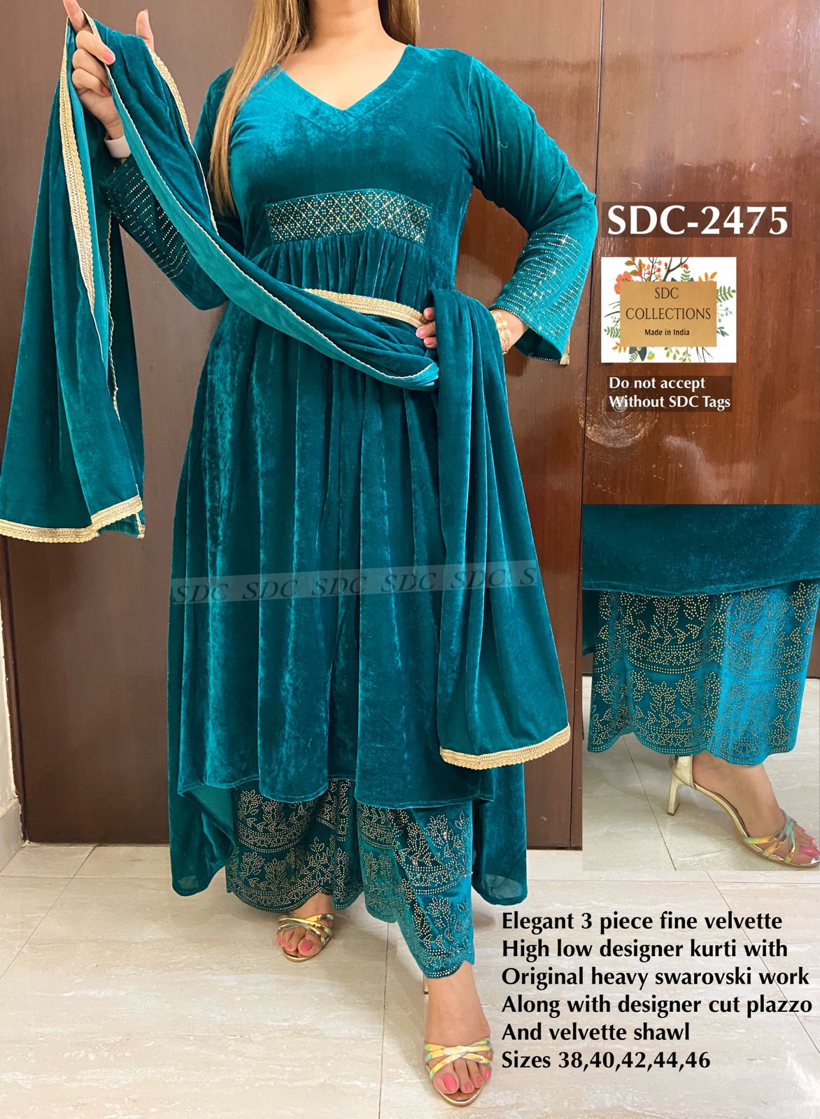 Women Self Embroidered Punjabi Style Patiala Salwar Kameez By ZAVERI  GAJBAN-VOL Suit Collection at Rs 1250/piece | Dwarka | New Delhi | ID:  23466102062