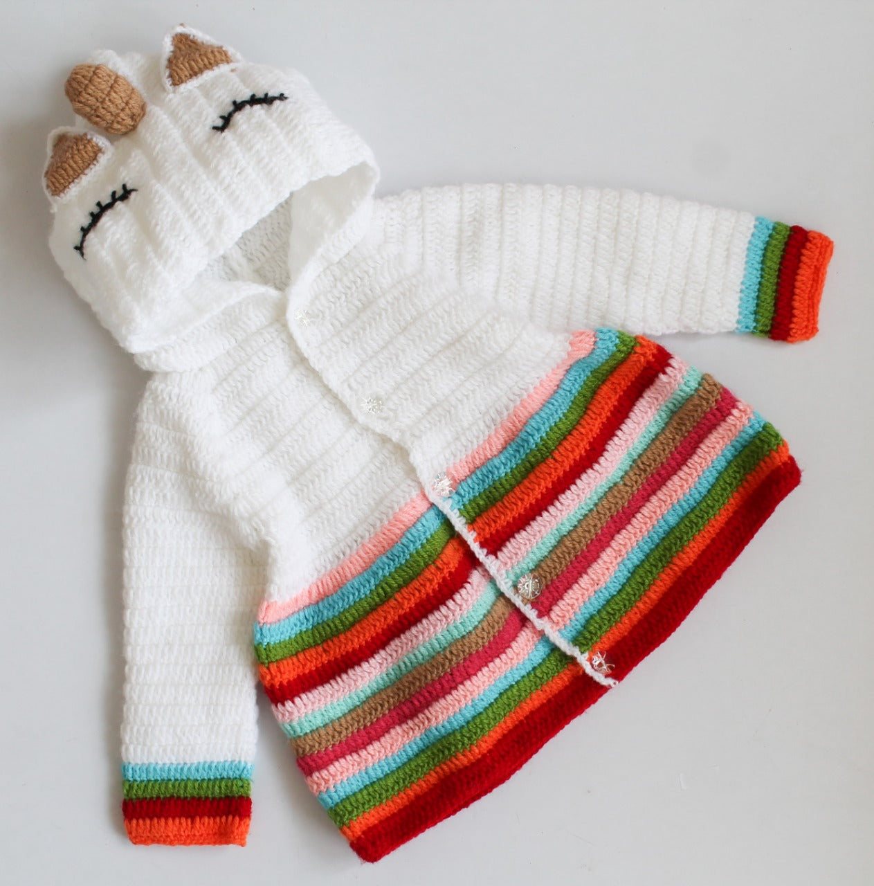 Unicorn Hood Sweater for Girls-OKG001UH –