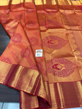 PRIYARAGINI , KANJEEVARAM BRIDAL SAREE WITH TWO GRAM GOLD WEAVES-PDS001RKSS,