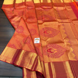 PRIYARAGINI , KANJEEVARAM BRIDAL SAREE WITH TWO GRAM GOLD WEAVES-PDS001RKSS,