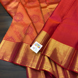 PRIYARAGINI , KANJEEVARAM BRIDAL SAREE WITH TWO GRAM GOLD WEAVES-PDS001RKSS,