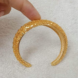 MUMUN, 24 CARAT GOLD PLATED OPENABLE  BANGLE FOR WOMEN -FARI001OB