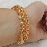 ZEENA, 24 CARAT GOLD PLATED OPENABLE  BANGLE FOR WOMEN -FARI001OBZ