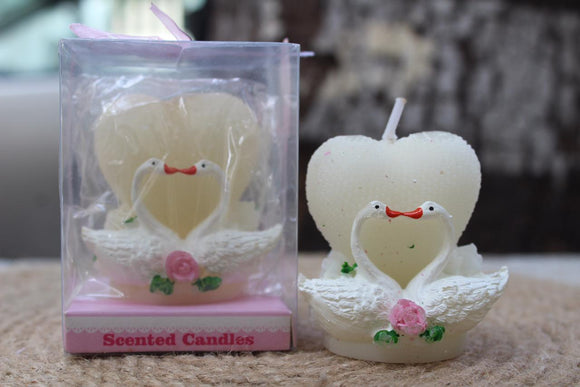 LOVELY SWANS  , CANDLES GALORE CUTE GIFT FOR KIDS IN GIFT PACKING-SANWA001CN