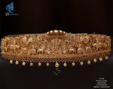 VISWAROOPAM DESIGNER BRIDAL MATTE GOLD FINISH HIP BELT /VADDANAM FOR WOMEN -ALLTY001HB