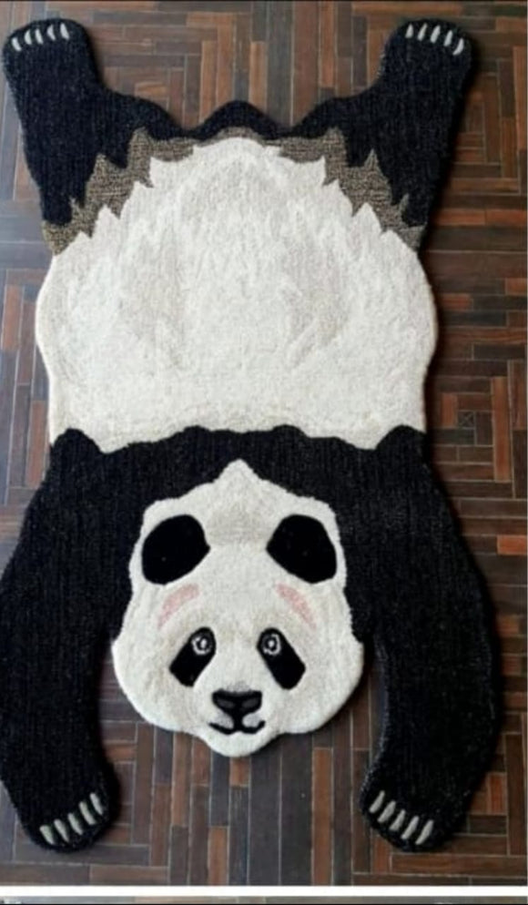 Panda Rug Tufting CUTE PANDA DESIGNER ANIMAL SERIES HAND TUFTED WOOLEN RUG- PAL001CP ...