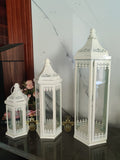 FLORISTA , WHITE ELEGANT FRENCH COUNTRY STYLE BEAUTIFUL FLOOR LANTERNS FOR DECORATION-RAJA001FL