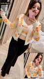 FLORAL WOOLEN CARDIGAN WITH INNER BUSTIER FOR WOMEN -ANKI001WCI