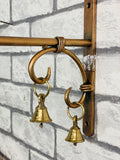 Metal Wall Hook with Brass Bells set of 2 Pcs-SKD001MH