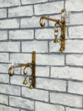 Metal Wall Hook with Brass Bells set of 2 Pcs-SKD001MH