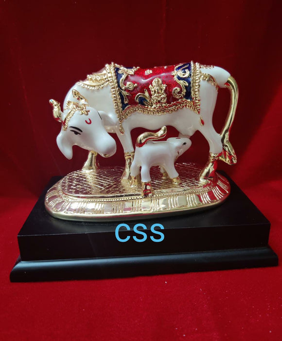 BEAUTIFUL COW AND CALF STATUE-CZY001CC