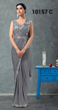 GREY SHADE READY TO WEAR SAREE FOR WOMEN -ANUB001RWGR