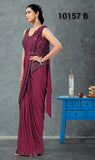 MAROON SHADE READY TO WEAR SAREE FOR WOMEN -ANUB001RWM