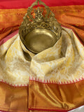 Kanchipuram pure silk handloom Saree with 2 gram pure zari-PDS001WKSS