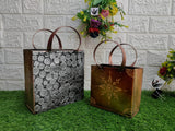 COIN DESIGN IRON BASKET SET OF 2 -MK001IB