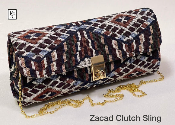 New Fashion Indian Pattern Baguette Bag Women Zacad Shoulder Sling Bag-JC001ZSBL