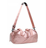 METALLIC PINK DUFFLE TRAVELLING BAG FOR WOMEN -SAFF001PD