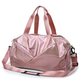 METALLIC PINK DUFFLE TRAVELLING BAG FOR WOMEN -SAFF001PD