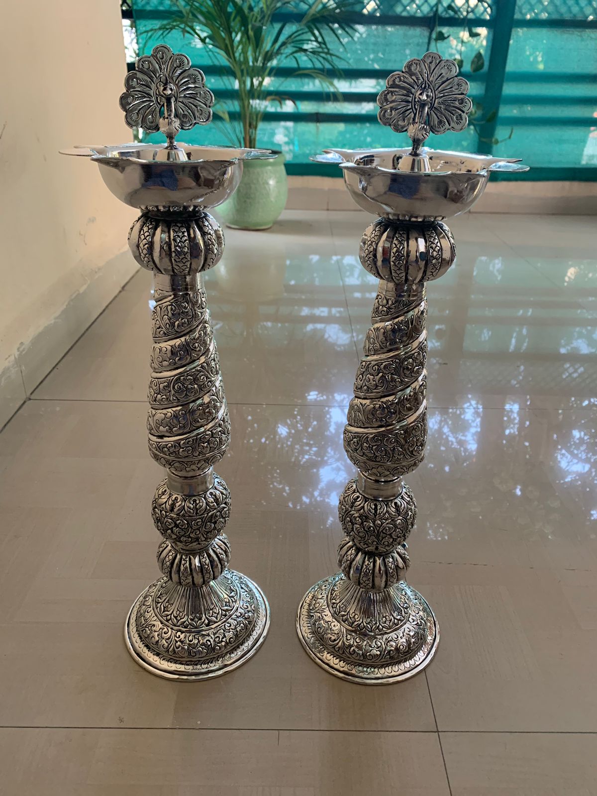 Silver Lamp Price In Grt SILVER LAMP (KUTHU VILAKKU)