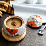 ELEGANT DESIGNER CERAMIC BOWL WITH LID -SKD001CBL