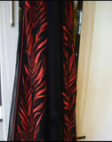 Pure Georgette saree with beautiful Red embroidery all over saree cover with red swarowski work with red piping and matching red blouse-FOF001RS