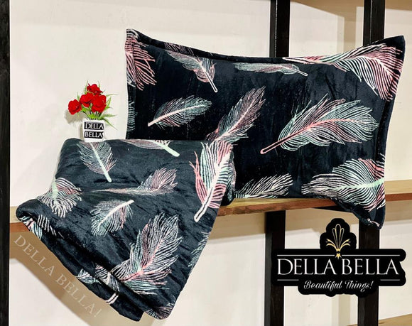 DELLA BELLA , BEAUTIFUL 3PC  KING SIZE WARM BEDSHEET SET -PREET001DBBL