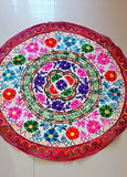 Round Thread work  Cotton Table Cover -SHARA001TC
