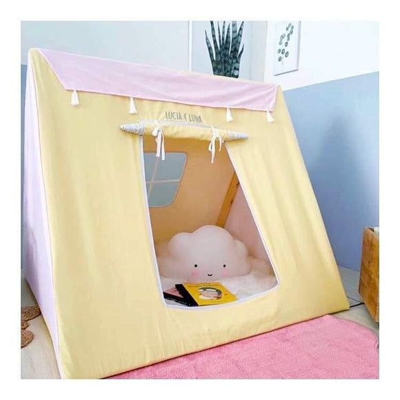 “Happy teepee tent” is an  amazing gifts for kids. they foster an imaginative space for little ones to develop their life skills through creative play-PANUB001TC