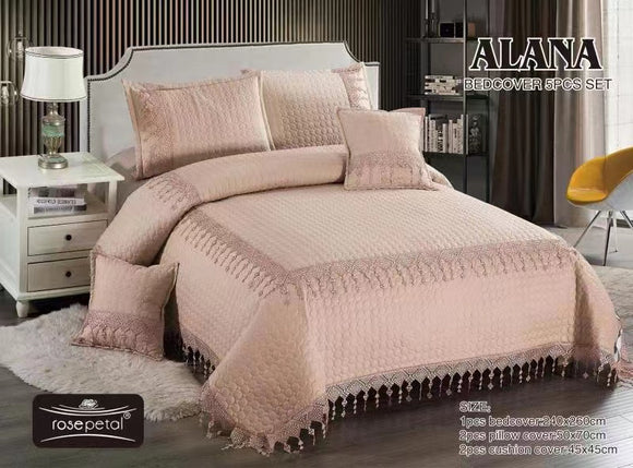 ALANA, PREMIUM RANGE OF KING SIZE BED COVER SET WITH CUSHION COVERS-PREET001ALBI
