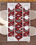 Multi Color Printed Table Runner with 6 Placemat-JC001TRB