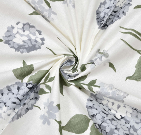 GREY CLC DAISY FLORAL DESIGN COTTON BED SHEET SET-GIRI001GDAISY