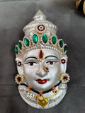 HARITHA SHREE ,  German silver washable Lakshmi face with special stone work -SN001LFG