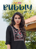 TIPS & TOPS, Launching New Catalogue ,SET OF 9 SHORT EMBROIDERED TOPS-OM001TT