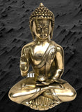 HAIMINI , MEDITATING CALM ELEGANT BUDDHA STATUE IN BRASS -SN001BSBH
