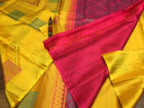 SUKANYA, SOFT SILK KANJIVARAM HANDLOOM SILK SAREES WITH RICH PALLU TRADITIONAL BORDER WITH BLOUSE-CFS001Y