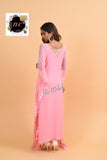 PINK  SHADE , NC DESIGNER AND EXCLUSIVE GEORGETTE  STITCHED KAFTAN FOR WOMEN -GARI001KP