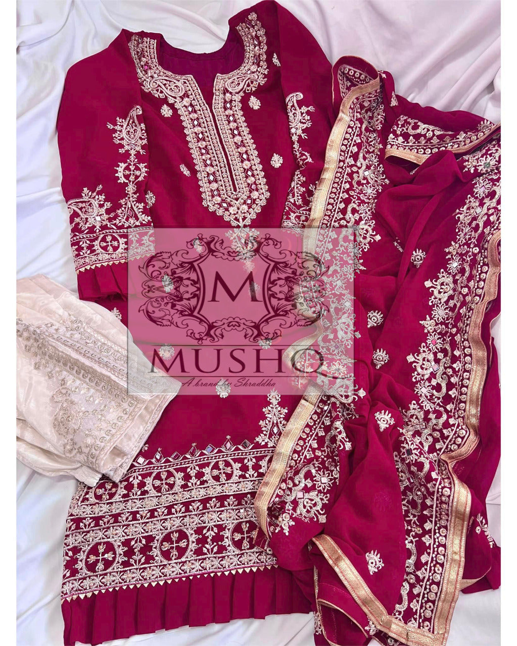 Sa nd Chi Chanderi Embellished Salwar Suit Material Price in India - Buy Sa  nd Chi Chanderi Embellished Salwar Suit Material online at Flipkart.com