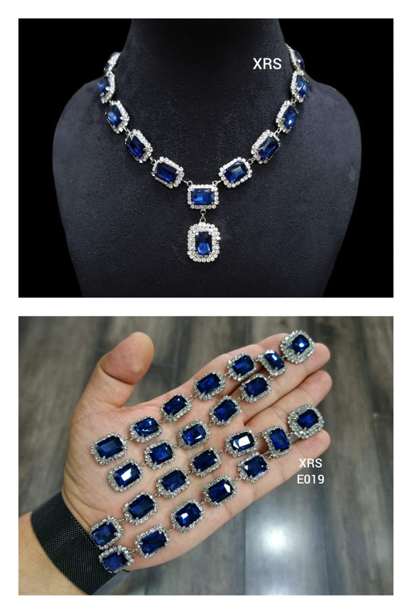 Victoria Trendy Stone Choker with Victoria Dangler Earrings  for women -RS001V