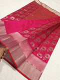 PINK SANGEETH, PURE CHANDERI SILK SAREE FOR WOMEN-SA001CSSP