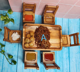 TRENDY WOODEN DINING TABLE DECOR DESIGN PLATTER -PAL001WP