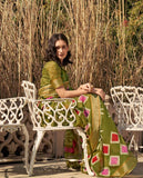 NIRMANA BLOCK COTTON GADWAL SAREE FOR WOMEN -NIRM001GR