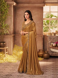 MUSTARD GREEN SHADE  NIRMANA DESIGNER SAREE FOR WOMEN -NIRM001DSK