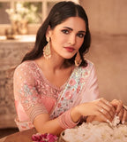 PASTEL PINK SHADE  NIRMANA DESIGNER SAREE FOR WOMEN -NIRM001DSD