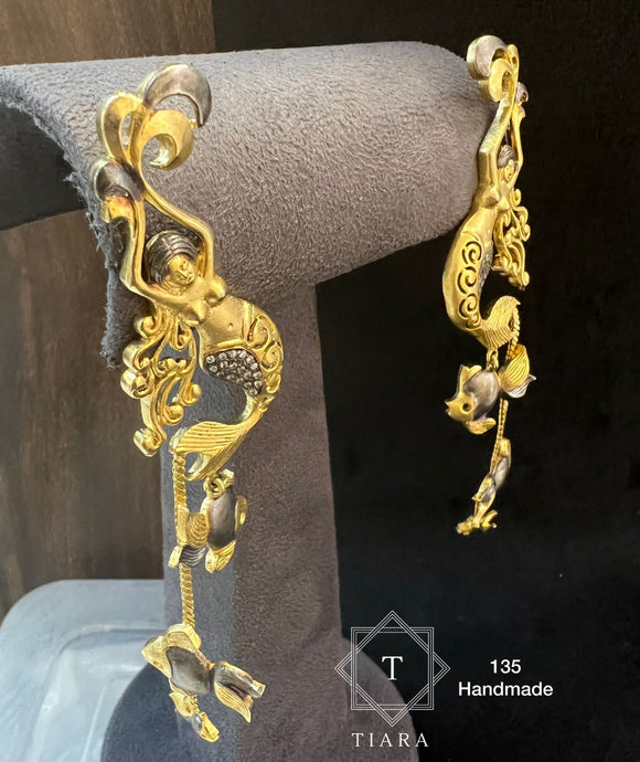 MACARIA, ELEGANT DESIGNER  HANDMADE EARRINGS FOR WOMEN -SANDY001DEB