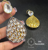 TIARA, REVERSIBLE EARRINGS FOR WOMEN -LR001RE