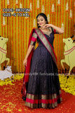 NAVY BLUE KALAMKARI COLLECTION SILK LEHENGA FOR WOMEN -GARI001NB