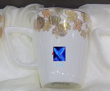 SET OF 6 , PREMIUM QUALITY PORCELAIN BEAUTIFUL CUP SET -MK001CSB