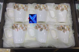 SET OF 6 , PREMIUM QUALITY PORCELAIN BEAUTIFUL CUP SET -MK001CSB